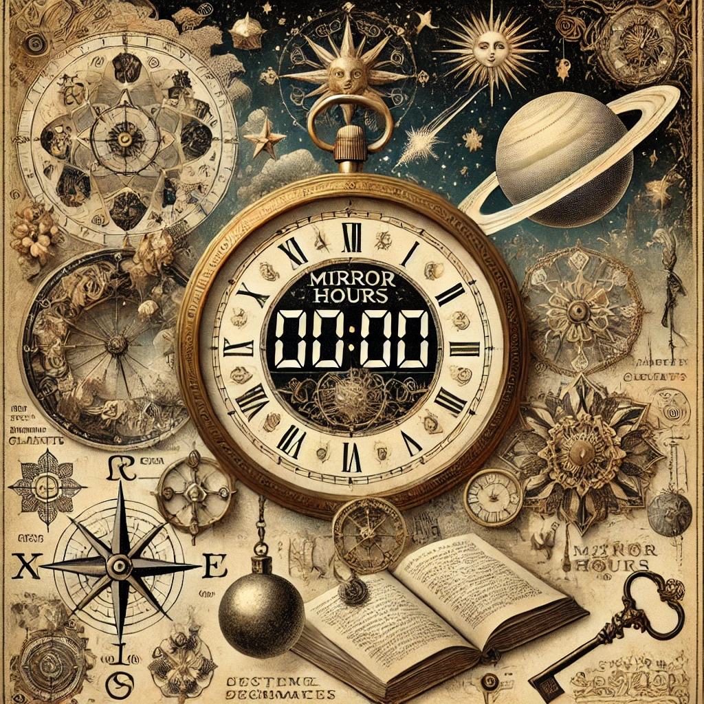 godziny lustrzane ilustracja